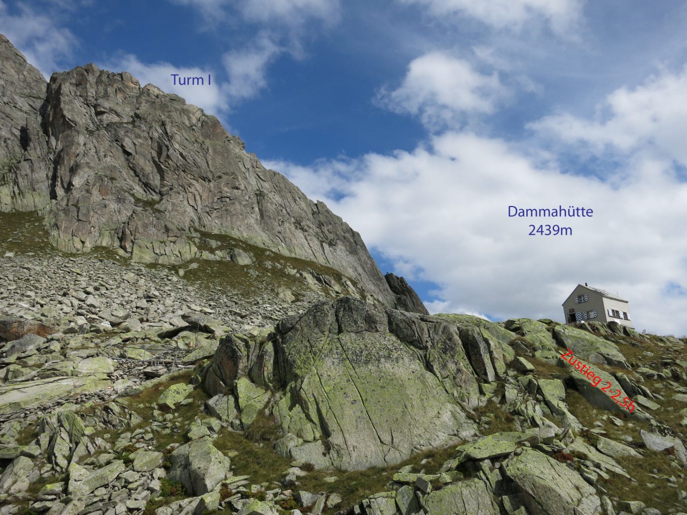 Dammahütte und Turm I