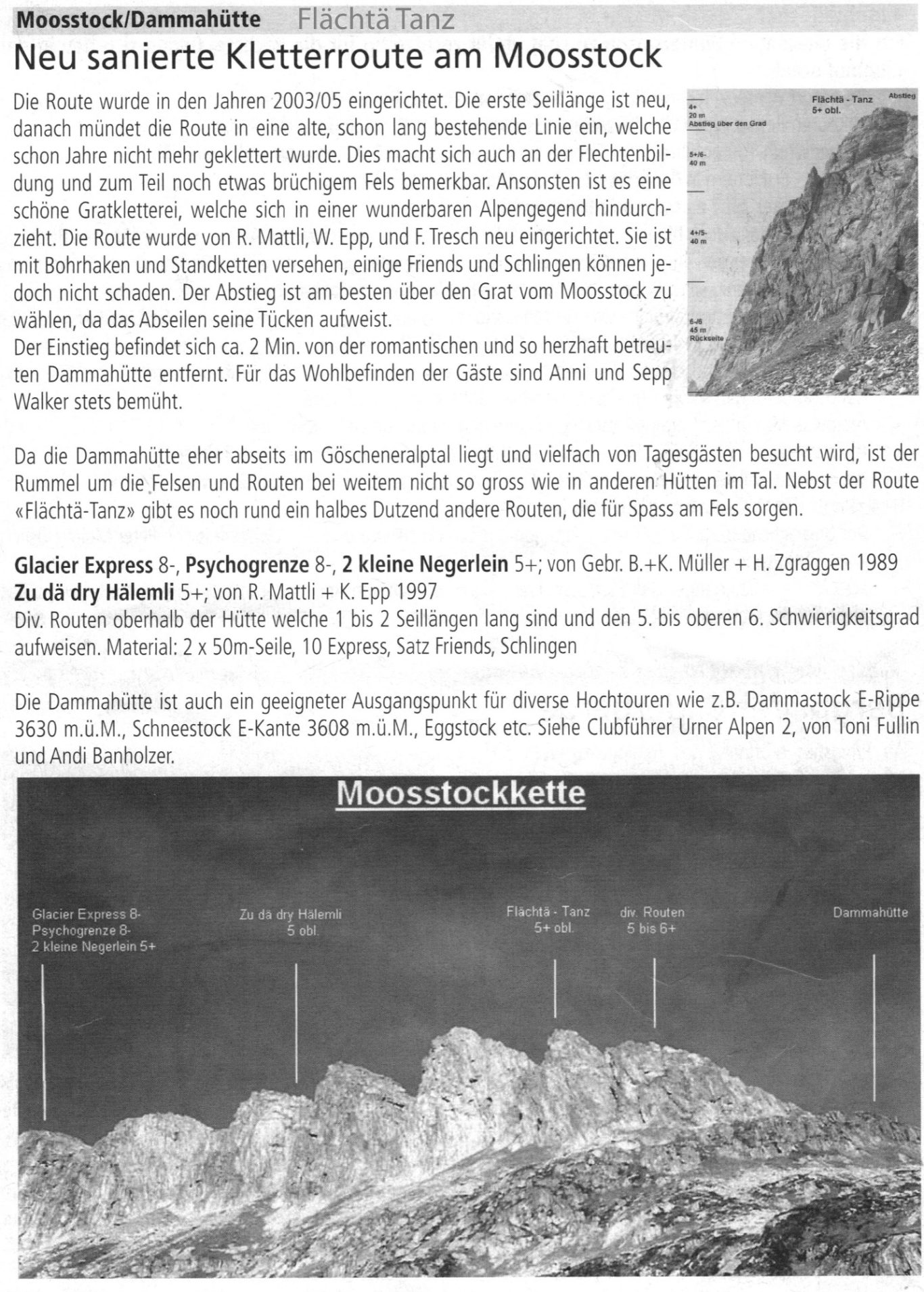 älterer Tourenbeschrieb