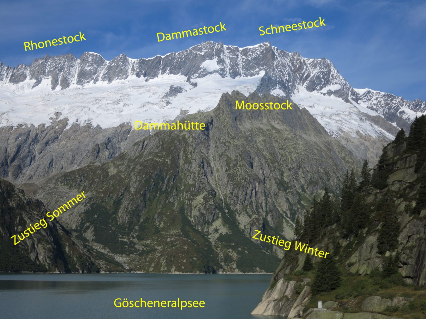 Blick vom Staudamm